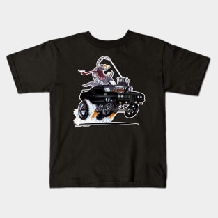 FISHTAILIN 1971 HEMI 'cuda BLACK Kids T-Shirt